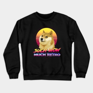 Such Wow, Much Retro. Crewneck Sweatshirt